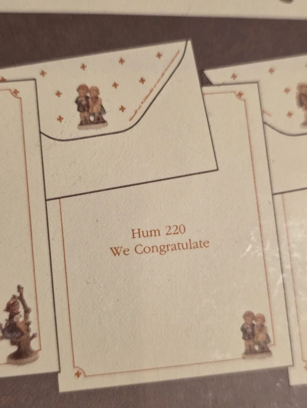 M.J. Hummel Stationery Writing Sheets & Envelopes - Vintage 1992 Made In USA